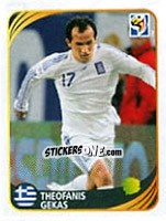 Sticker Theofanis Gekas - FIFA World Cup 2010 South Africa. Mini sticker-set - Panini