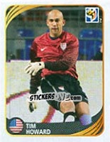 Cromo Tim Howard - FIFA World Cup 2010 South Africa. Mini sticker-set - Panini