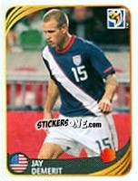 Figurina Jay Demerit - FIFA World Cup 2010 South Africa. Mini sticker-set - Panini