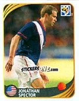Sticker Jonathan Spector - FIFA World Cup 2010 South Africa. Mini sticker-set - Panini