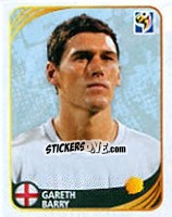 Sticker Gareth Barry - FIFA World Cup 2010 South Africa. Mini sticker-set - Panini