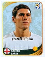 Sticker Gareth Barry - FIFA World Cup 2010 South Africa. Mini sticker-set n. 65 - Panini