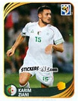 Cromo Karim Ziani - FIFA World Cup 2010 South Africa. Mini sticker-set - Panini