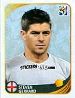 Cromo Steven Gerrard - FIFA World Cup 2010 South Africa. Mini sticker-set - Panini