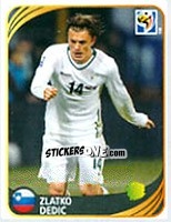 Sticker Zlatko Dedic - FIFA World Cup 2010 South Africa. Mini sticker-set - Panini