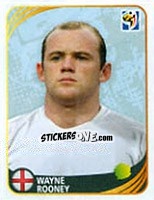 Sticker Wayne Rooney - FIFA World Cup 2010 South Africa. Mini sticker-set n. 74 - Panini