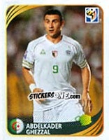 Sticker Abdelkader Ghezzal - FIFA World Cup 2010 South Africa. Mini sticker-set - Panini