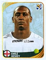 Sticker Emile Heskey - FIFA World Cup 2010 South Africa. Mini sticker-set - Panini