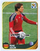 Cromo Rene Adler - FIFA World Cup 2010 South Africa. Mini sticker-set - Panini