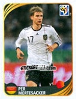 Sticker Per Mertesacker - FIFA World Cup 2010 South Africa. Mini sticker-set n. 84 - Panini