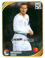 Cromo Nemanja Vidic - FIFA World Cup 2010 South Africa. Mini sticker-set - Panini