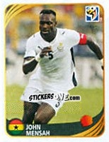 Cromo John Mensah - FIFA World Cup 2010 South Africa. Mini sticker-set - Panini