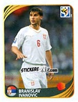 Cromo Branislav Ivanovic - FIFA World Cup 2010 South Africa. Mini sticker-set - Panini