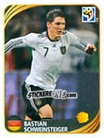 Sticker Bastian Schweinsteiger - FIFA World Cup 2010 South Africa. Mini sticker-set - Panini