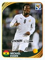 Sticker Michael Essien - FIFA World Cup 2010 South Africa. Mini sticker-set - Panini