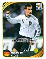 Cromo Miroslav Klose - FIFA World Cup 2010 South Africa. Mini sticker-set - Panini
