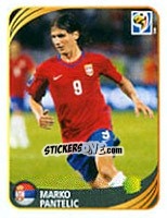 Figurina Marko Pantelic - FIFA World Cup 2010 South Africa. Mini sticker-set - Panini