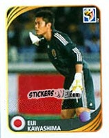 Sticker Eiji Kawashima - FIFA World Cup 2010 South Africa. Mini sticker-set - Panini