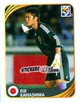 Sticker Eiji Kawashima - FIFA World Cup 2010 South Africa. Mini sticker-set n. 110 - Panini