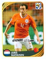 Sticker Joris Mathijsen - FIFA World Cup 2010 South Africa. Mini sticker-set - Panini