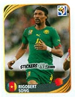 Cromo Rigobert Song - FIFA World Cup 2010 South Africa. Mini sticker-set - Panini