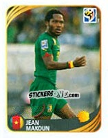 Sticker Jean Makoun - FIFA World Cup 2010 South Africa. Mini sticker-set - Panini