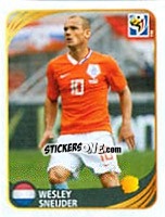 Figurina Wesley Sneijder - FIFA World Cup 2010 South Africa. Mini sticker-set - Panini