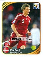 Sticker Jon Dahl Tomasson - FIFA World Cup 2010 South Africa. Mini sticker-set - Panini