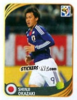 Sticker Shinji Okazaki - FIFA World Cup 2010 South Africa. Mini sticker-set n. 123 - Panini