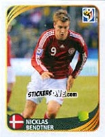 Sticker Nicklas Bendtner - FIFA World Cup 2010 South Africa. Mini sticker-set n. 124 - Panini