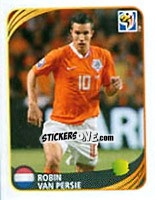 Sticker Robin van Persie - FIFA World Cup 2010 South Africa. Mini sticker-set n. 125 - Panini