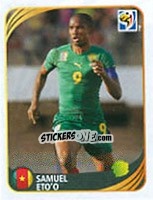 Sticker Samuel Eto'o - FIFA World Cup 2010 South Africa. Mini sticker-set n. 126 - Panini