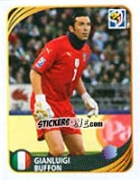 Sticker Gianluigi Buffon - FIFA World Cup 2010 South Africa. Mini sticker-set n. 131 - Panini