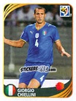 Sticker Giorgio Chiellini - FIFA World Cup 2010 South Africa. Mini sticker-set - Panini
