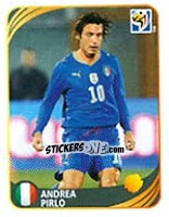 Figurina Andrea Pirlo - FIFA World Cup 2010 South Africa. Mini sticker-set - Panini