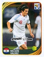 Cromo Nelson Valdez - FIFA World Cup 2010 South Africa. Mini sticker-set - Panini