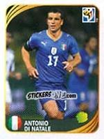 Cromo Antonio Di Natale - FIFA World Cup 2010 South Africa. Mini sticker-set - Panini
