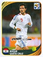 Sticker Roque Santa Cruz - FIFA World Cup 2010 South Africa. Mini sticker-set - Panini