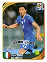 Cromo Vincenzo Iaquinta - FIFA World Cup 2010 South Africa. Mini sticker-set - Panini