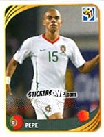 Sticker Pepe - FIFA World Cup 2010 South Africa. Mini sticker-set n. 160 - Panini