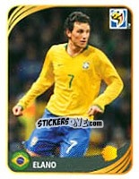 Sticker Elano - FIFA World Cup 2010 South Africa. Mini sticker-set - Panini