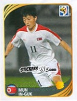 Sticker Mun In-Guk - FIFA World Cup 2010 South Africa. Mini sticker-set - Panini