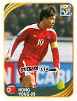 Sticker Hong Yong-Jo - FIFA World Cup 2010 South Africa. Mini sticker-set - Panini