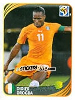 Cromo Didier Drogba - FIFA World Cup 2010 South Africa. Mini sticker-set - Panini