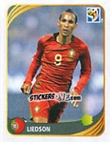 Sticker Liedson - FIFA World Cup 2010 South Africa. Mini sticker-set - Panini