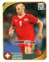 Sticker Ludovic Magnin - FIFA World Cup 2010 South Africa. Mini sticker-set n. 186 - Panini