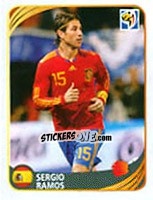 Sticker Sergio Ramos - FIFA World Cup 2010 South Africa. Mini sticker-set n. 187 - Panini