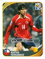 Sticker Matias Fernandez - FIFA World Cup 2010 South Africa. Mini sticker-set - Panini
