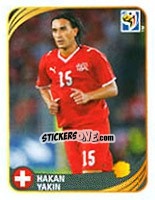 Cromo Hakan Yakin - FIFA World Cup 2010 South Africa. Mini sticker-set - Panini