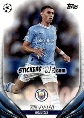 Sticker Phil Foden - UEFA Club Competitions 2023-2024
 n. 84 - Topps